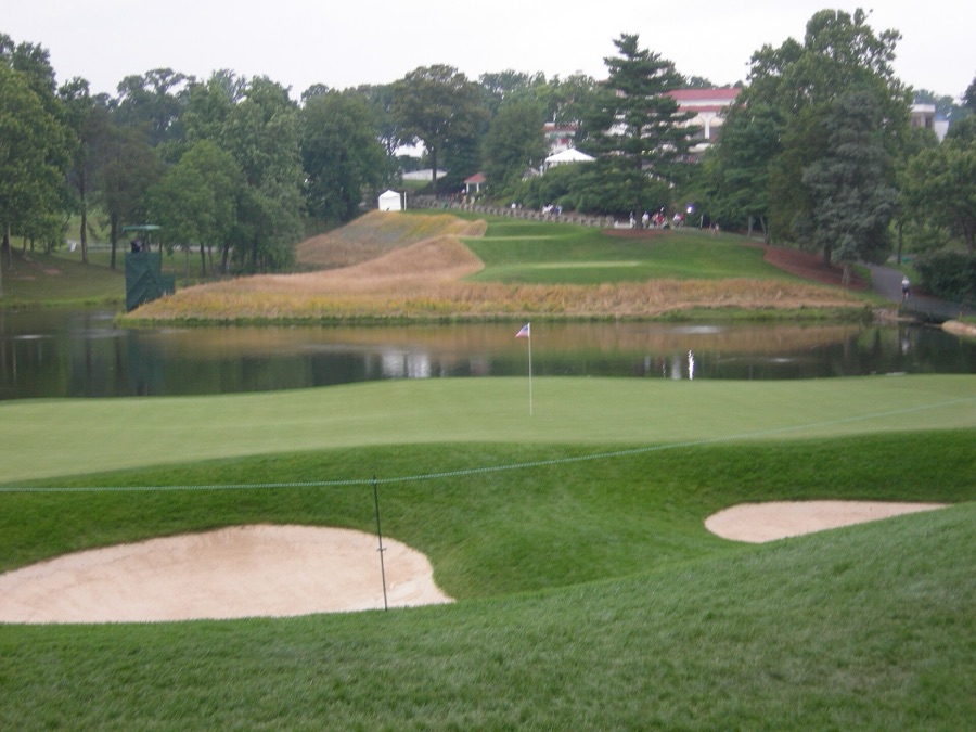 The new 10th on the Blue Course, built where the old 18th ran.