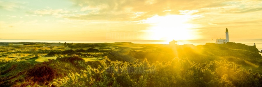 Dusk over the links.