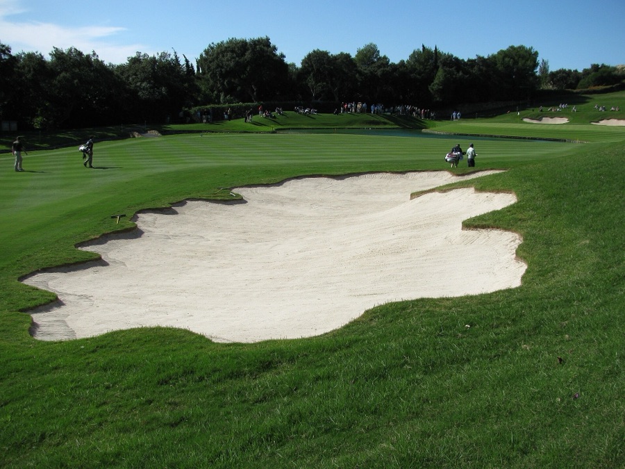 One of the big white bunkers.